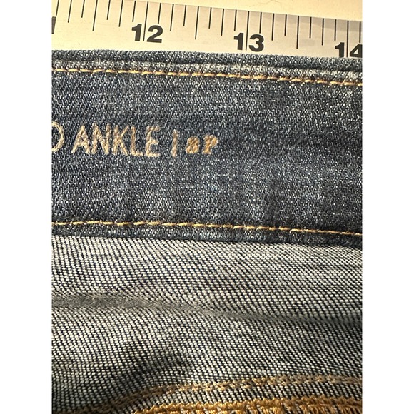 Chico's Girlfriend Ankle Jeans So Slimming Stretch Dark Wash Denim Size 3 / 16 - Picture 7 of 7